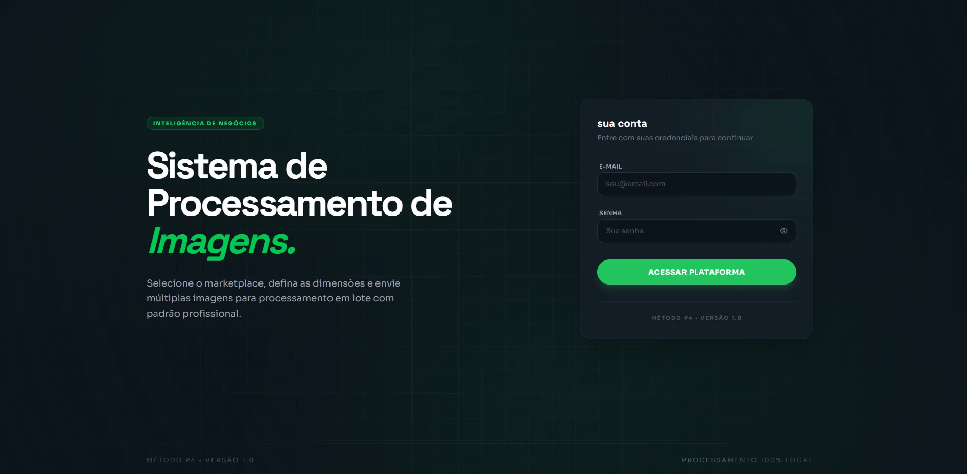 SPI — Sistema de Processamento de Imagens do Método P4